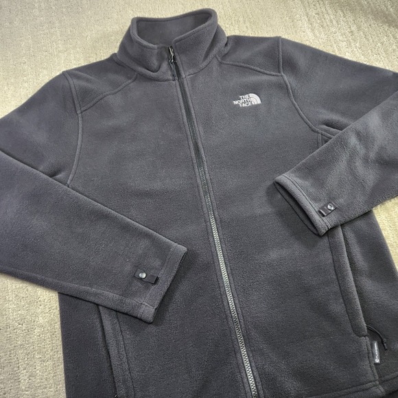 North Face Jacket Men Medium Rdt 300 Fleece Flashdry Full Zip Black Outdoor - Picture 1 of 10